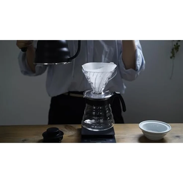 Hario Kaffeebereiter-Set Kaffeefilter Kaffee-Brühset, Glas – Bild 4