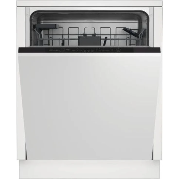Elektrabregenz GIV 5C460 S, Voll integrierter Geschirrspüler, Standardgröße (60 cm), Weiß und Schwarz, Tastenbedienung, LED-Beleuchtung