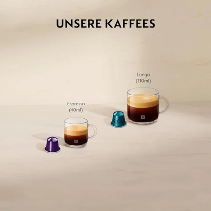 Krups Nespresso XN110B Essenza Mini Kaffeekapselmaschine, 1260 Watt, grau, 0,7 Liter – Bild 4