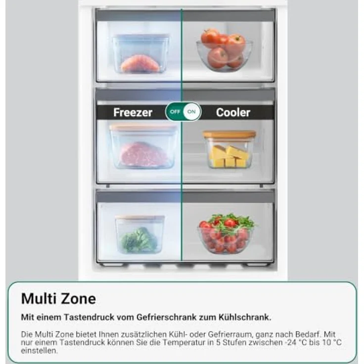 Bauknecht GTE 142MD Gefriertruhe, 142 l Multi Zone mit Touch Display, WinterProof, Weiß – Bild 3
