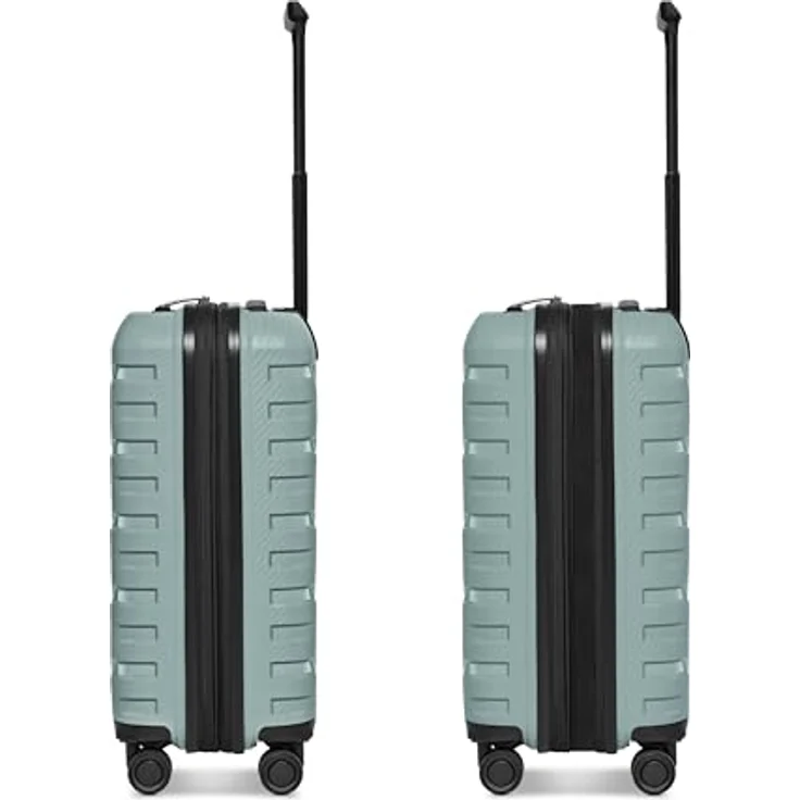 Smartbox Kabinenkoffer Erweiterbar 37x23x55 cm, 42–48L Hartschalen Trolley aus Polypropylen, 4 Doppelrollen, TSA Schloss, Carry On Bordgepäck (Edition 01) – Bild 2