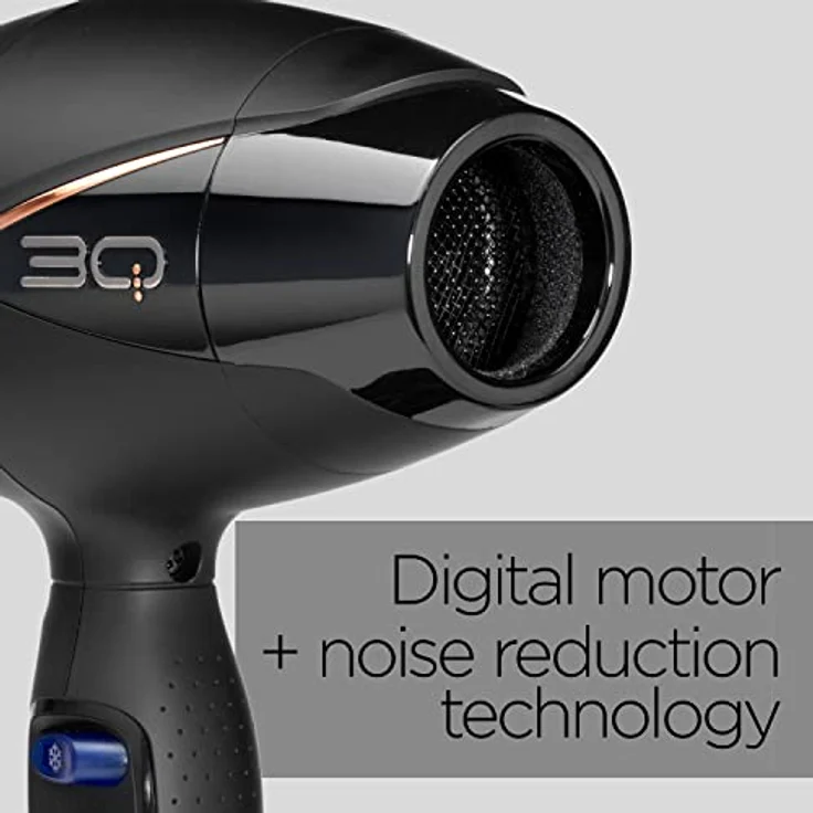 BaByliss 3Q Profi-Haartrockner, Intelligenter digitaler Motor, super Ionic Disziplinen, ultraleicht, weiß – Bild 4