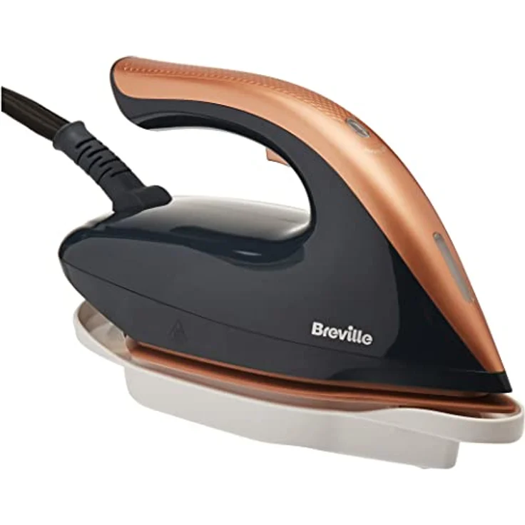 Breville Dampfbügelstation PressXpress soleTEMP | Konstante Dampfleistung 115g/Min. | 2600 W Dampfbügeleisen mit Multidirektionale Bügelsohle | Abnehmbarer 1,7L Wassertank | grau & roségold [VIN411X] – Bild 2