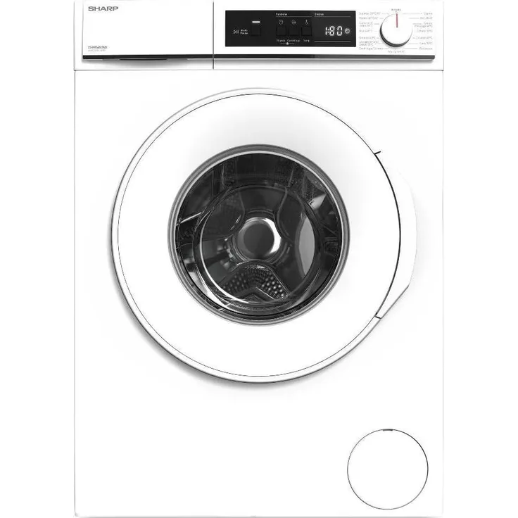 Sharp ES-NFA4101WD, Frontlader Waschmaschine mit 4 kg Kapazität, 1000 U/min, Energieeffizienzklasse D, Weiß