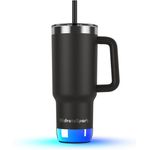 HidrateSpark HidrateSpark PRO 2 Smart Tumbler, 30 oz (887 ml), recycelter Edelstahl, vakuumisoliert (24 h kalt / 4 h heiß), Bluetooth-Tracking, 360°-LED-Erinnerung