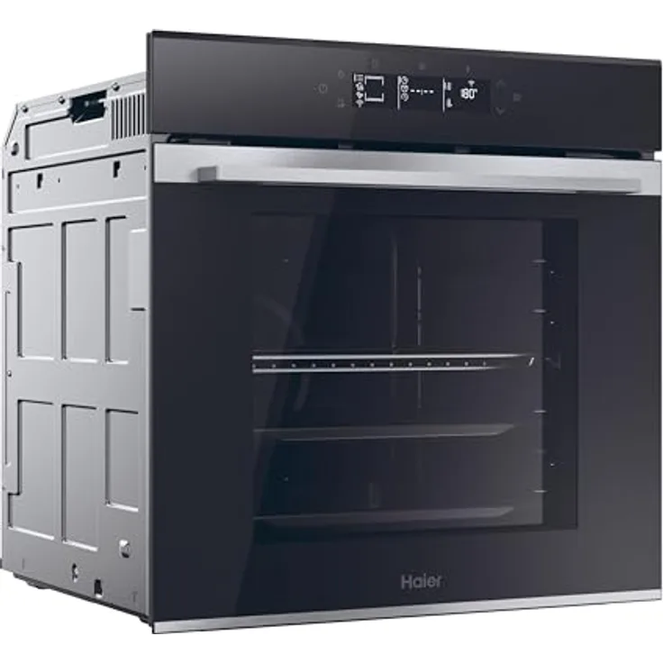 Haier ID SERIE 2 H6 ID25G3HTX, Einbau-Backofen 60 cm, A++, 78 Liter Volumen, 18 Funktionen inkl. AirFry, Wi-Fi, Heißluft-Beheizung mit Grill, Hydrolyse-Reinigung