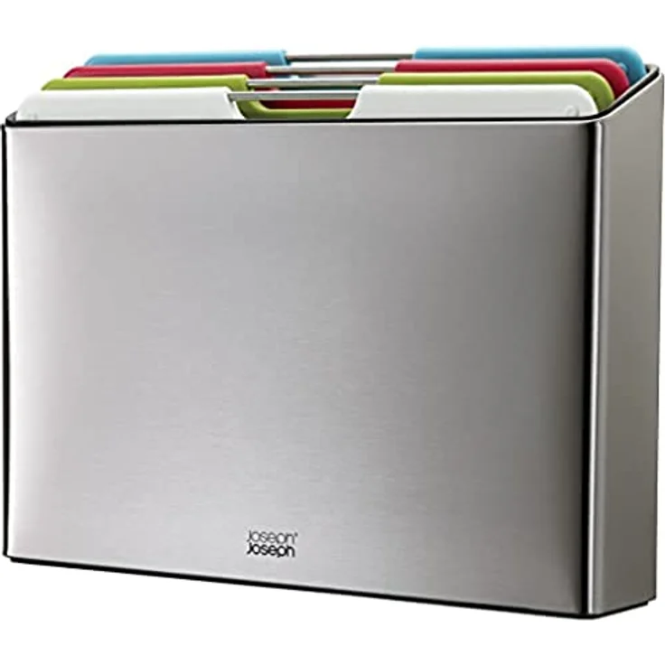 Joseph Joseph Folio Schneidebrett-Set, Stahl, 4-teilig, mehrfarbig, 60213, Edelstahl – Bild 1