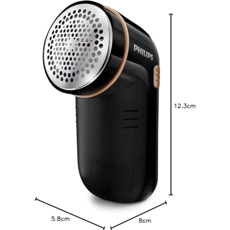 Philips Antipilling, Rasierer für alle Textilien, für Pulls & Decken wie neu, Schwarz und Gold/Rosé – Bild 6