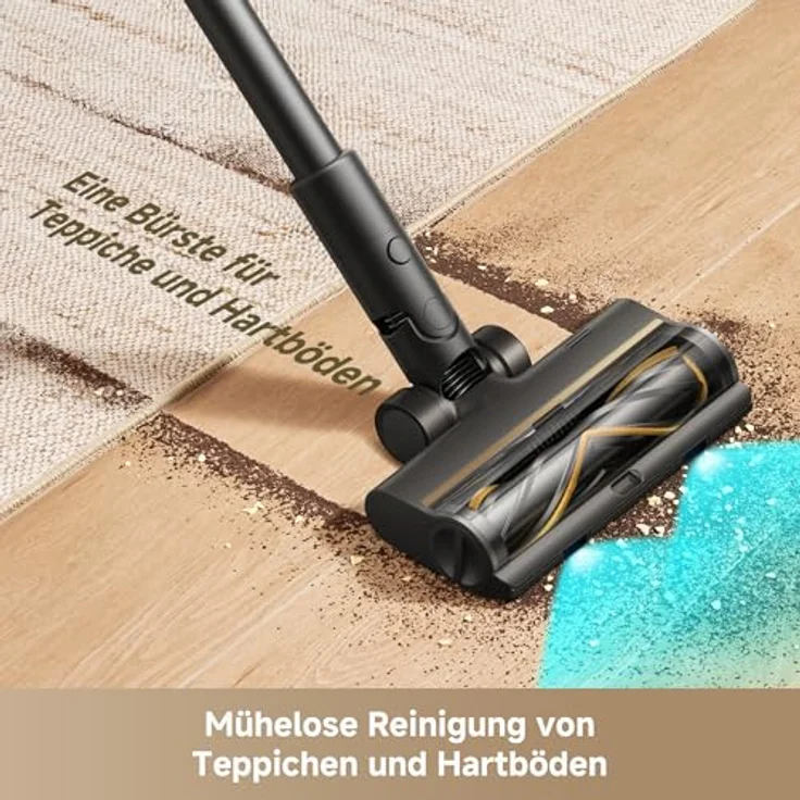 Dreame R20SE-A Akku Handstaubsauger, 20KPa Saugkraft, 0 Tangle Bürste, 5-schichtiger Filter, Schwarz, mit LED und App, 90 Minuten Akkulaufzeit – Bild 9