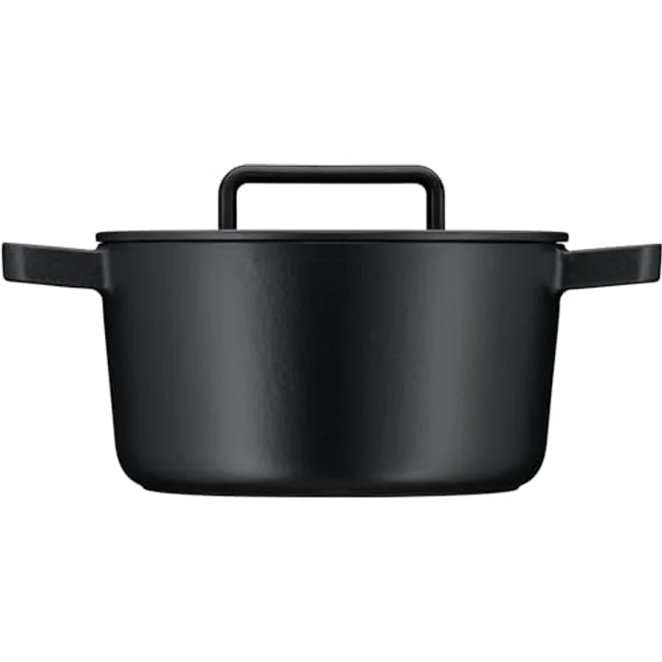 WMF Bräter Flavour, Ø 24 cm, Gusseisen, 5,2 Liter, Schwarz, Gusseisen-Kochgeschirr, Deckel mit Kondensationsnoppen – Bild 3