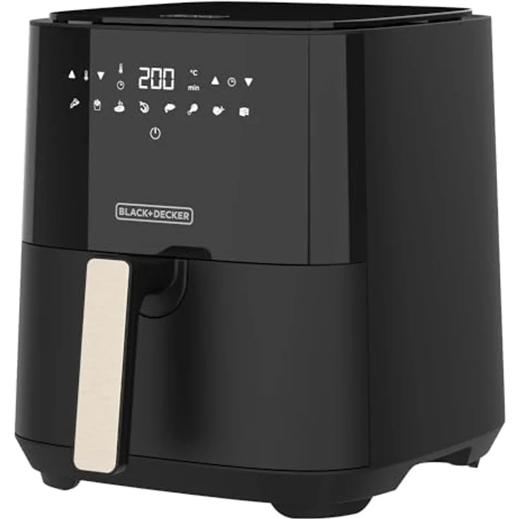 Black + Decker BXAF5000E 5 L Heißluftfritteuse ohne Öl, 1450 W, Schwarz – Bild 5