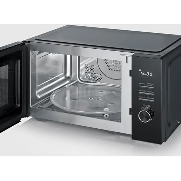 SEVERIN MW 7798, Mikrowelle mit Grill und Heißluft-Funktion bis 240°C, 29L, 900W, 11 Programme, inkl. 2 Grillroste, schwarz – Bild 3