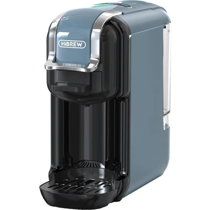 HiBREW H2B 5-in-1 Kapselkaffeemaschine, 19 bar, 1450 W, kompatibel mit Nespresso, Dolce Gusto und Kcup, grau