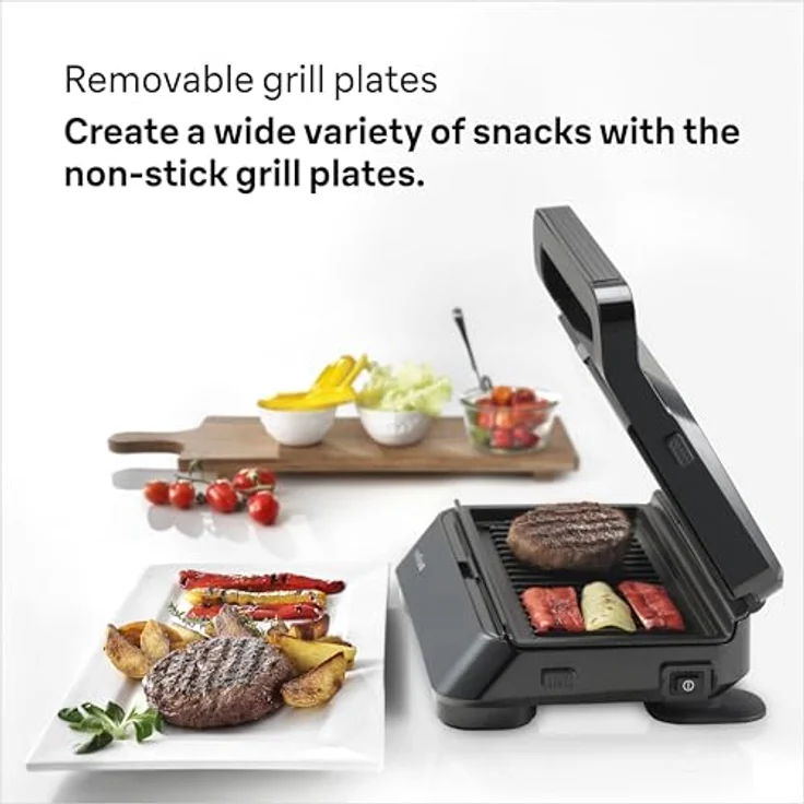 Braun MultiFry 5, Heißluftfritteuse mit 8 Kochprogrammen, PFAS-frei, 6L Fassungsvermögen, 80 °C bis 200 °C, 1700W, Mattschwarz (HF 5034I BK) – Bild 3
