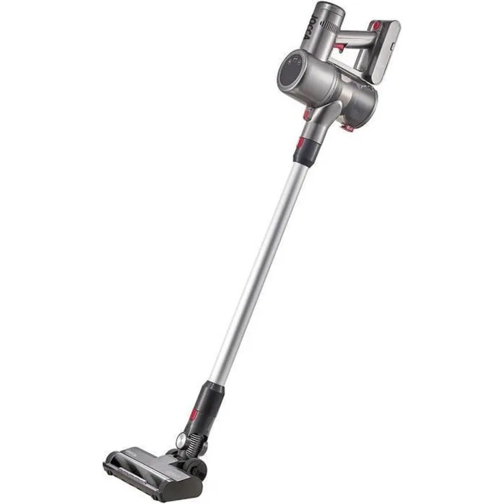 Jocca JOCCA 2314, Kabelloser Stielstaubsauger mit Touchscreen, 8000 Pa Saugleistung, 55 Minuten Laufzeit, 0,7-Liter-Akku, Grau