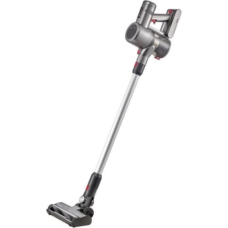 Jocca JOCCA 2314, Kabelloser Stielstaubsauger mit Touchscreen, 8000 Pa Saugleistung, 55 Minuten Laufzeit, 0,7-Liter-Akku, Grau