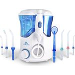 Mobiclinic, Professionelle Zahndusche, 600 ml Behälter, 7 Funktionsköpfe, Munddusche, Zahnreinigung, Multifunktional, Für die ganze Familie, Zahn-, Zahnfleisch- und Zungenhygiene