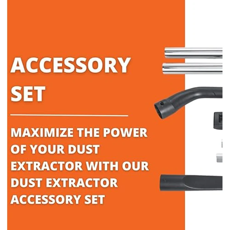 Fein Zubehör-Set für Dustex 25 L/35, 6-teilig mit Metall-Saugrohren und Kombi-Düse – Bild 2