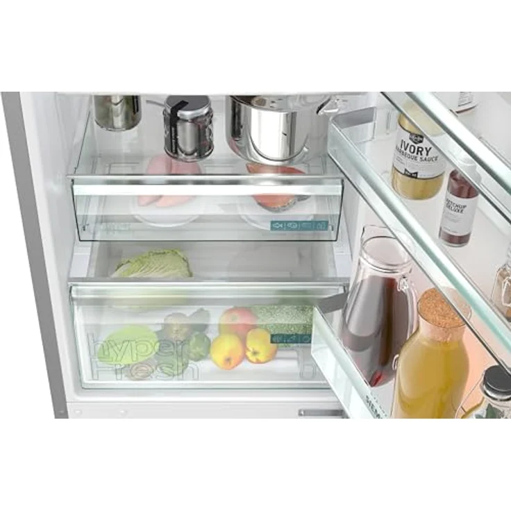 Siemens KG39N2IAG iQ300 Stand-Kühl-Gefrierkombination, NoFrost, 260 Liter, gebürsteter Stahl, AntiFingerprint – Bild 4