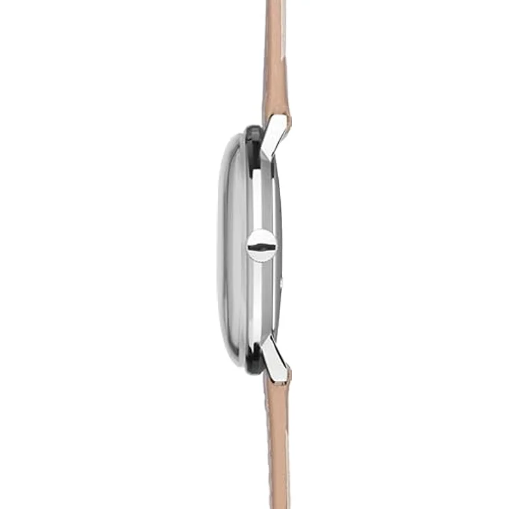 JUNGHANS max Bill Armbanduhr Handaufzug mit Saphirglas 27/3701.02, silberfarbenes Gehäuse, leuchtendes Zifferblatt – Bild 3