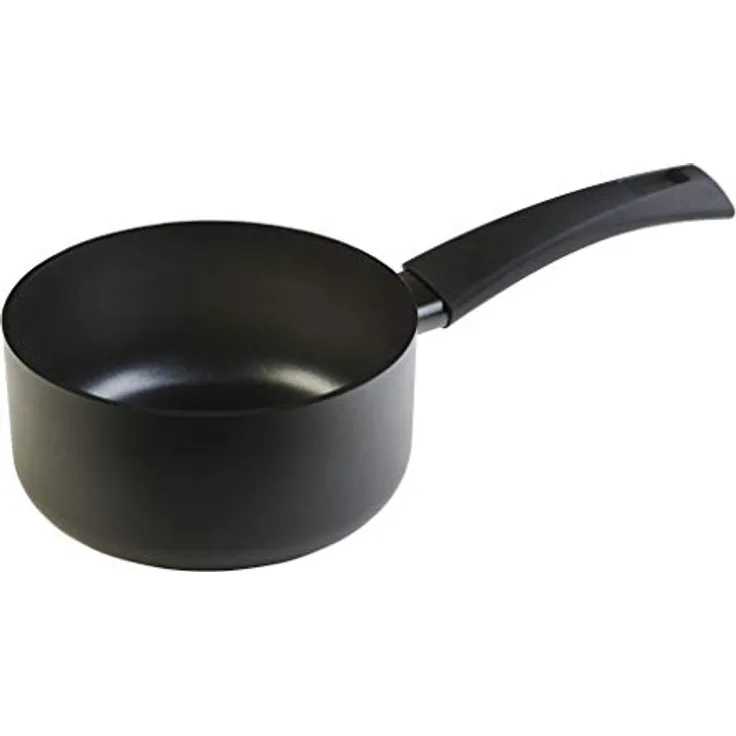 WECOOK! Ecogreen Stielkasserolle 16 cm, Milchtopf, Antihaftbeschichtung XYLAN Plus PFOA-frei, Gepresstes Aluminium, 3 mm dick, Vitrokeramik, Gas, Geschirrspüler