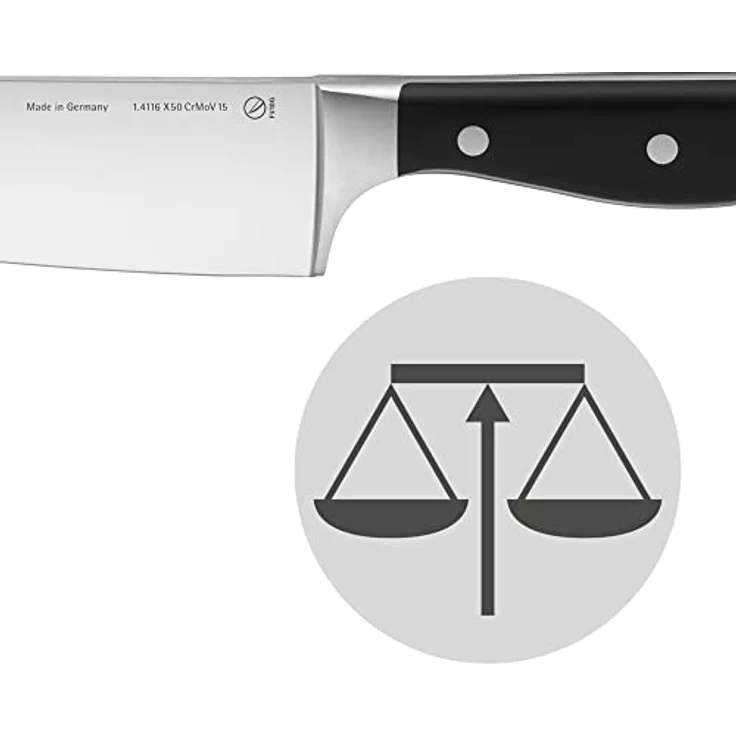 WMF Spitzenklasse Plus Brotmesser, mit Doppelwellenschliff 31,5 cm, Spezialklingenstahl, Messer geschmiedet, Performance Cut, XL-Griff, Kunststoff-Griff vernietet, Klinge 20 cm – Bild 6