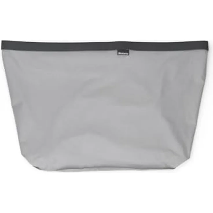 Brabantia Bo Wäschesack 60L, Ersatzbeutel für Wäschesammler, tragbar, hygienisch, Baumwollbeutel mit Klettverschluss, grau