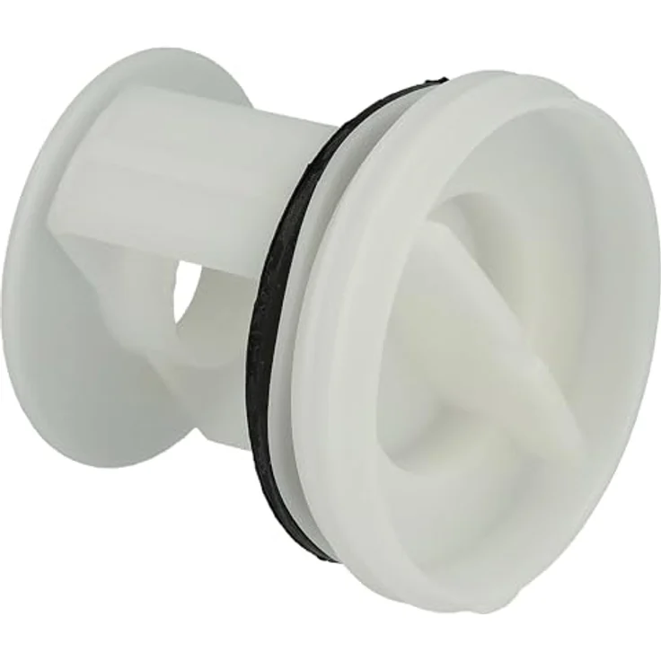 VHBW Flusensieb kompatibel mit Siemens WP12T225, WP12T227, WP12T254BY, WP12T254FN, WP12T284FF - 5,6 cm Durchmesser, mit Dichtungsring, schwarz/weiß – Bild 9