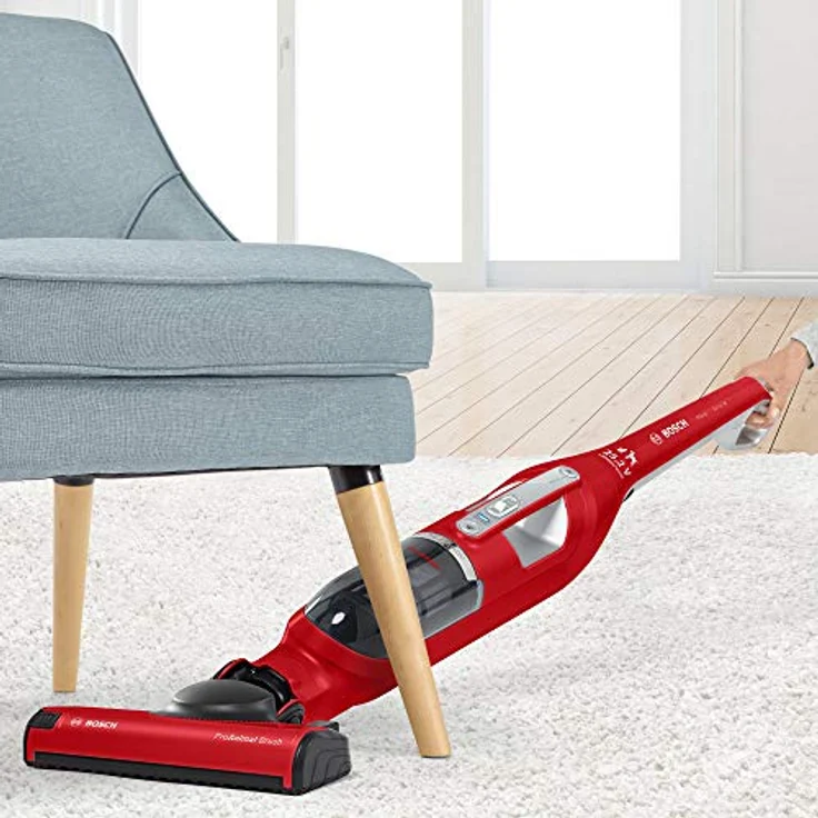 Bosch BBH3ZOO25 Handstaubsauger, 55 min Akkubetrieb, Zyklon-Technologie, 2 Saugmodi, rot – Bild 2