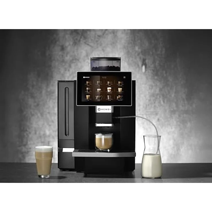 Hendi Kaffeevollautomat, 3000W, 10"-Touchscreen, 19-bar-Pumpe, 1-kg-Bohnenbehälter, Schwarz – Bild 12
