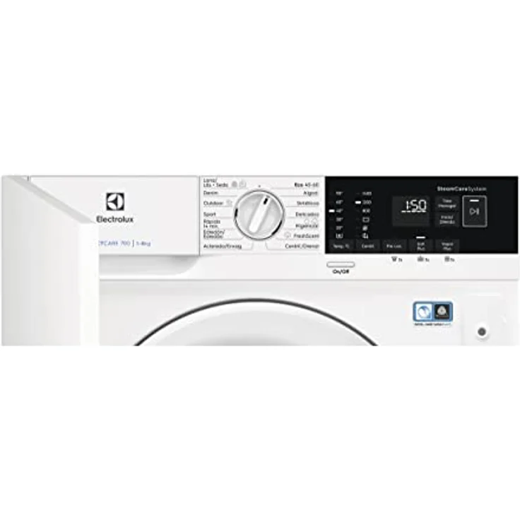 Electrolux EN7F4842OF, Integrierte Frontlader-Waschmaschine, 8 kg, 1400 U/min, Schnellprogramm, Dampffunktion, Invertermotor, L-Display, Weiß, Klasse B – Bild 2