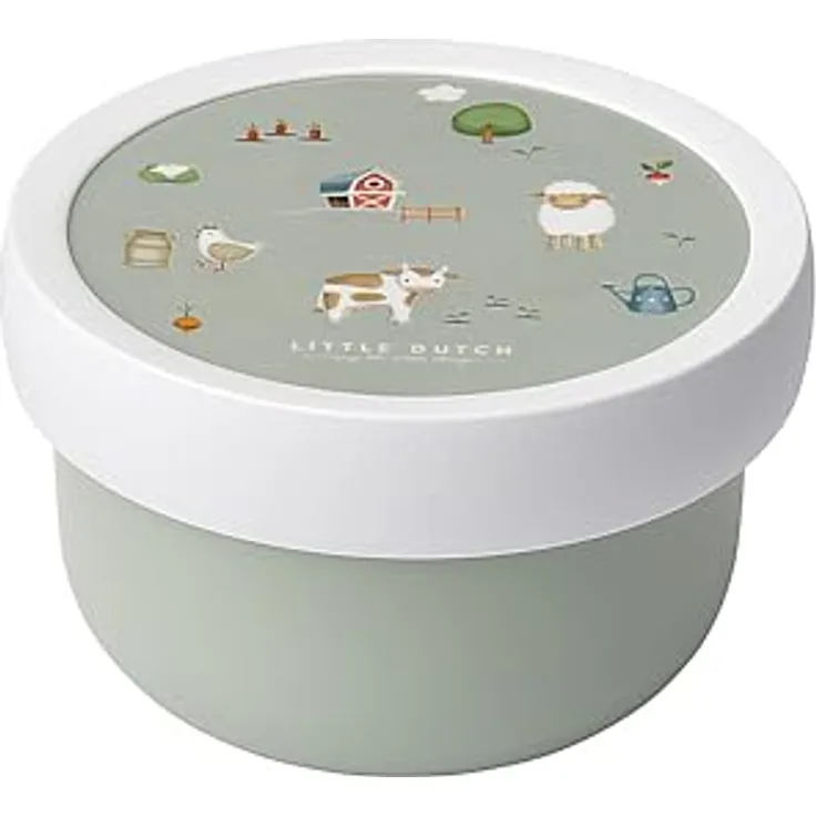 Mepal Campus Fruchtbox, 300 ml mit Gabel für Kinder, spülmaschinen- und mikrowellengeeignet, blau