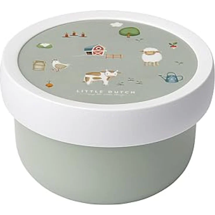 Mepal Campus Fruchtbox, 300 ml mit Gabel für Kinder, spülmaschinen- und mikrowellengeeignet, blau – Bild 1