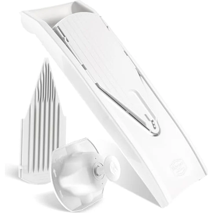 Börner Gemüsehobel V1 ClassicLine Basis Set, Kunststoff, nur zum Schneiden von Scheiben weiß – Bild 9