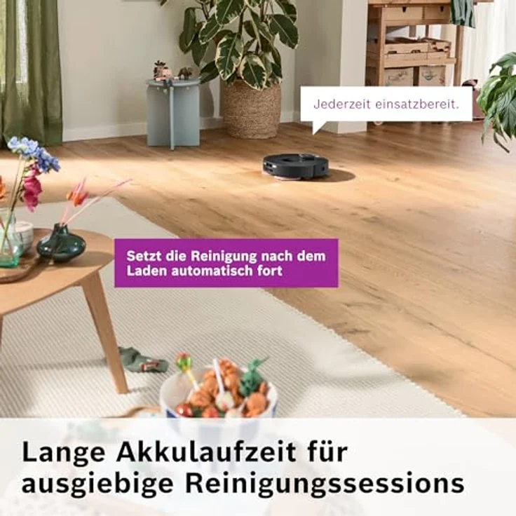 BOSCH Saugroboter Spotless Max Cam BCRDW3BX, rot, 11.000 Pa Saugkraft, rotierende Wischpads, 70°C Selbstreinigung, Absaugstation, Kamera, appgesteuert – Bild 14
