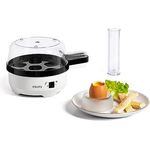 Krups Ovomat Spezial Eierkocher, Für bis zu 7 Eier, Inkl. Wasser-Messbecher mit Eierstecher, Eierhalter, Signalton, BPA-frei, EG233115