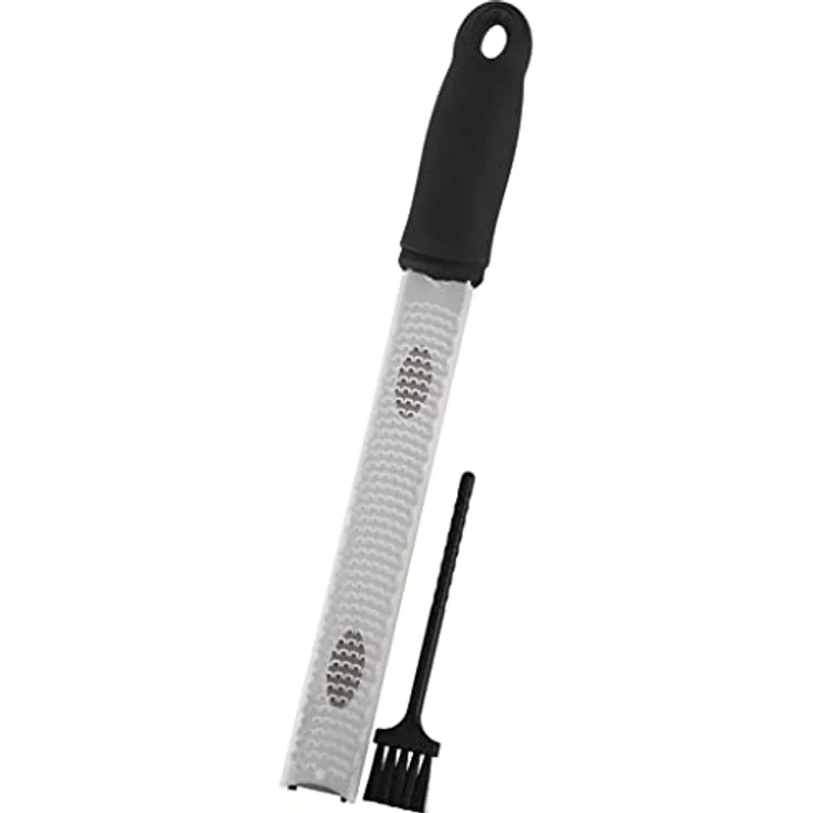 Buddy´s Blades - Premium Reibe, Gesamtlänge 32 cm, schmale Küchenreibe, Parmesanreibe, Ingwerreibe, Zestenreibe u.v.m, Edelstahl-Klinge inkl. Klingenschutz und Reinigungsbürste, spülmaschinenfest – Bild 1