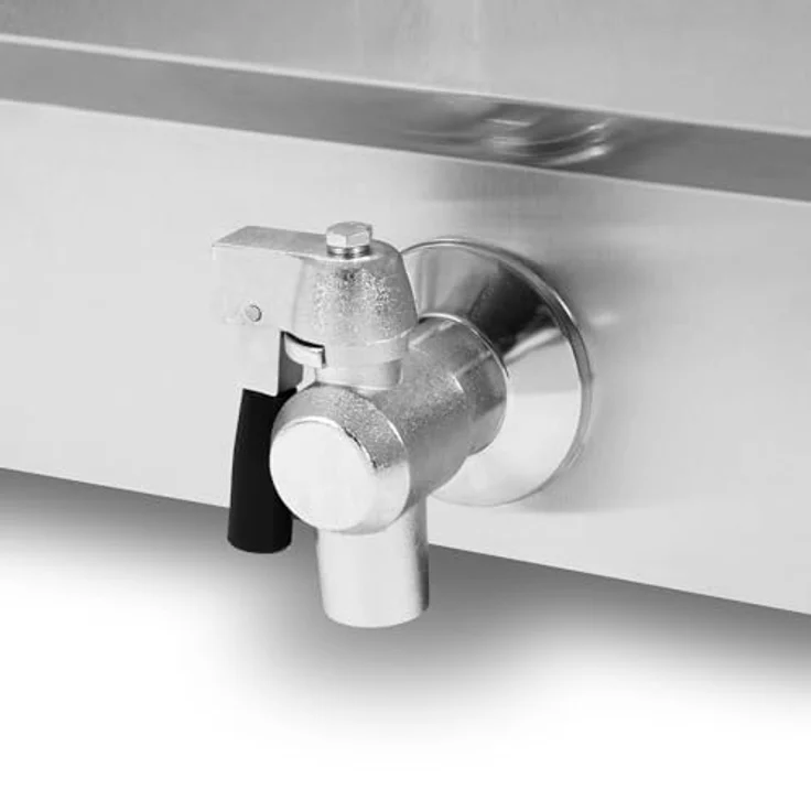 vertes Fritteuse FA1-FRT25-1T, 5000W, 50-250°C, Edelstahl, Kaltzonenprinzip, 25L Becken – Bild 5