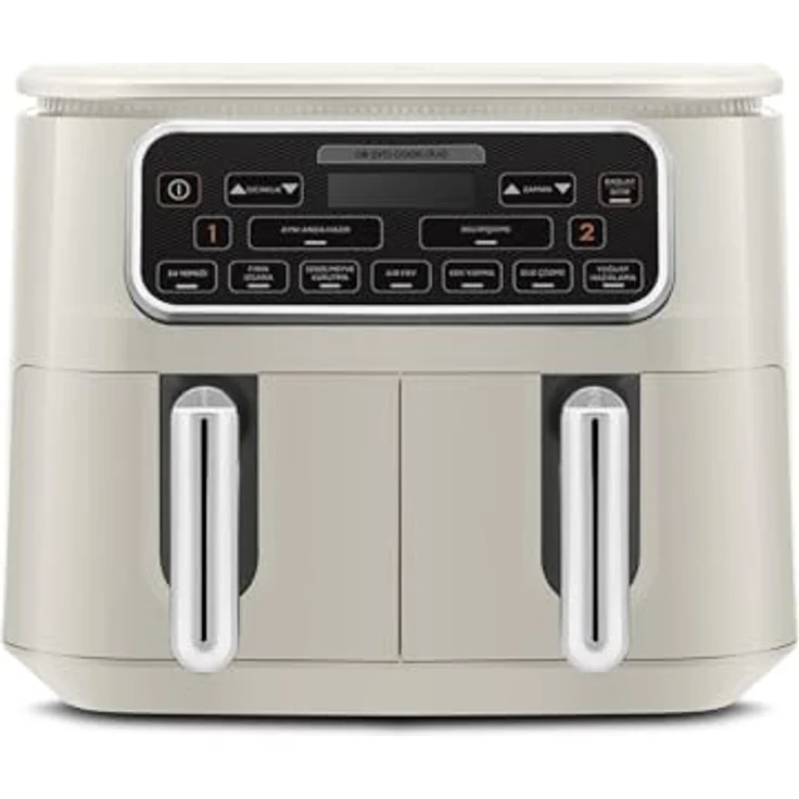 Karaca Air Cook Duo Hausmannskost XXXL 8 Liter Airfryer, Starlight, 8 Personen – Bild 1