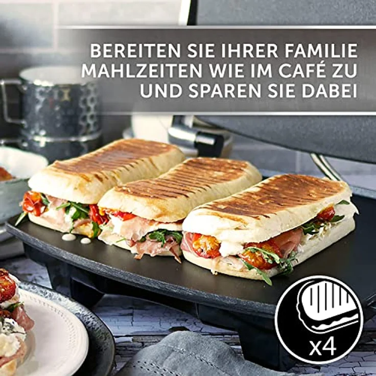 Breville VST026X VST026 Panini-Presse, Edelstahl, Platin – Bild 4