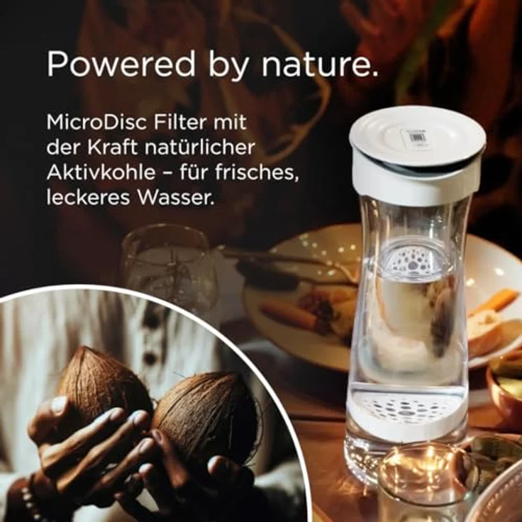 BRITA Wasserfilter-Karaffe Mind weiß-grau inkl. 1 MicroDisc Filter– BRITA Karaffe zur stilvollen Servierung von Wasser sowie zur Reduzierung von Chlor & geschmacksstörenden Stoffen – Bild 5