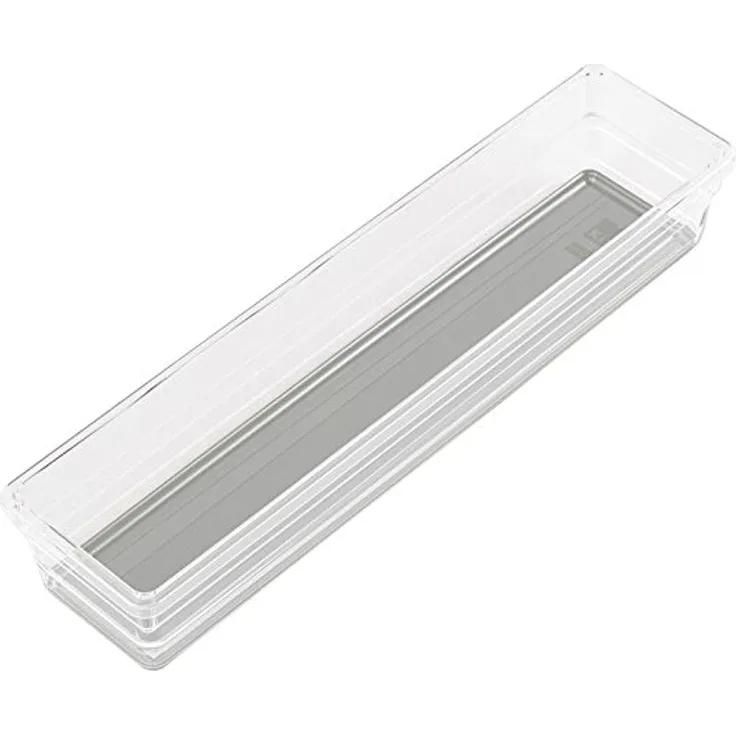 KIS Sortierbox Sistemo 7,5x30 cm in transparent-grau, Plastik, 7.5x30x5 cm