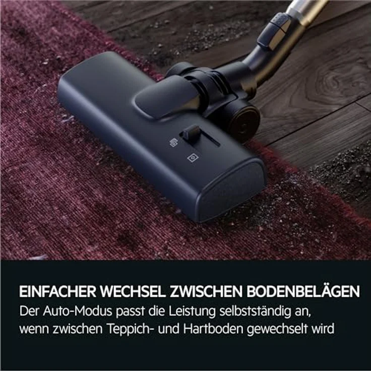 AEG Bodenstaubsauger CLEAN 6000 (AB61C2DBS), 750 W mit Beutel, hohe Saugleistung, automatische Umschaltung, inkl. Zusatzdüsen, 55 % Recyclingkunststoff – Bild 3