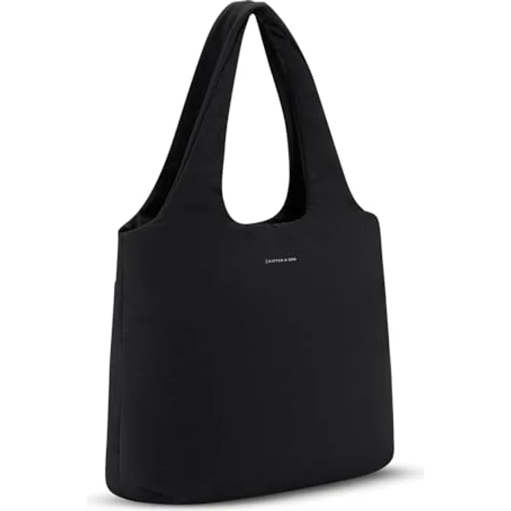 Kapten & Son Skara Cloud Shopper Tasche, 35 cm mit Laptopfach, schwarz, 100% Nylon – Bild 2