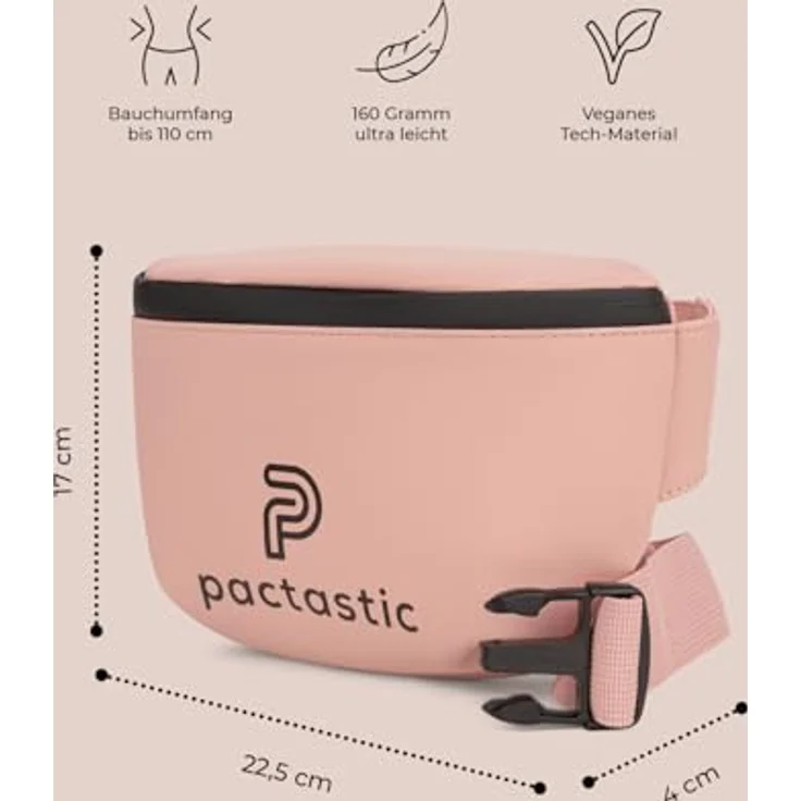 Pactastic Urban Collection Gürteltasche 21 cm rose – Bild 3