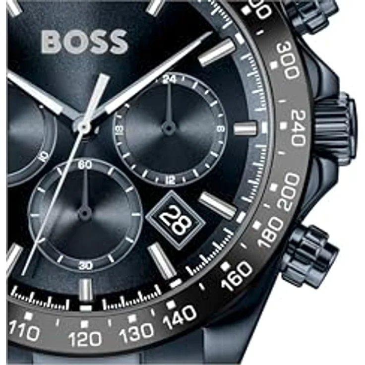 BOSS Chronograph HERO 2.0 1514270, Quarzuhr mit Edelstahlarmband, analog, Tagesanzeige, Herrenuhr – Bild 4