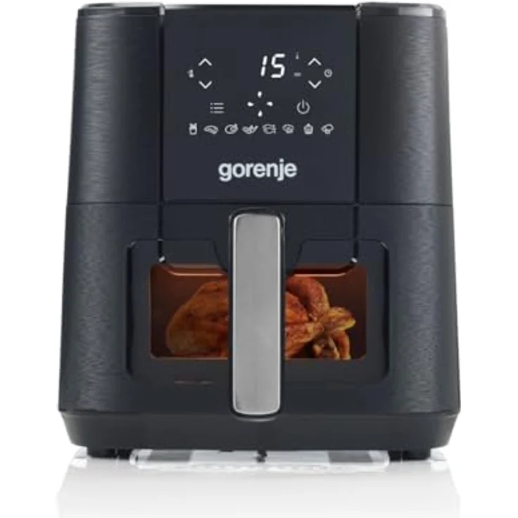 GORENJE Heißluftfritteuse Heißluftfritteuse, 1350 W, mit Sichtfenster, Kunststoffgehäuse, LED-Display, Antihaftbeschichtung – Bild 2