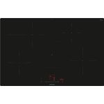 Siemens EH801HFB1E iQ300, Smartes Induktionskochfeld, 80 cm, Schwarz, flächenbündig, TouchSlider, Dunstabzugsautomatik – das perfekte Zusammenspiel von Kochfeld und Dunstabzugshaube