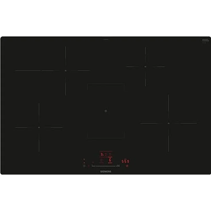 Siemens EH801HFB1E iQ300, Smartes Induktionskochfeld, 80 cm, Schwarz, flächenbündig, TouchSlider, Dunstabzugsautomatik – das perfekte Zusammenspiel von Kochfeld und Dunstabzugshaube – Bild 1