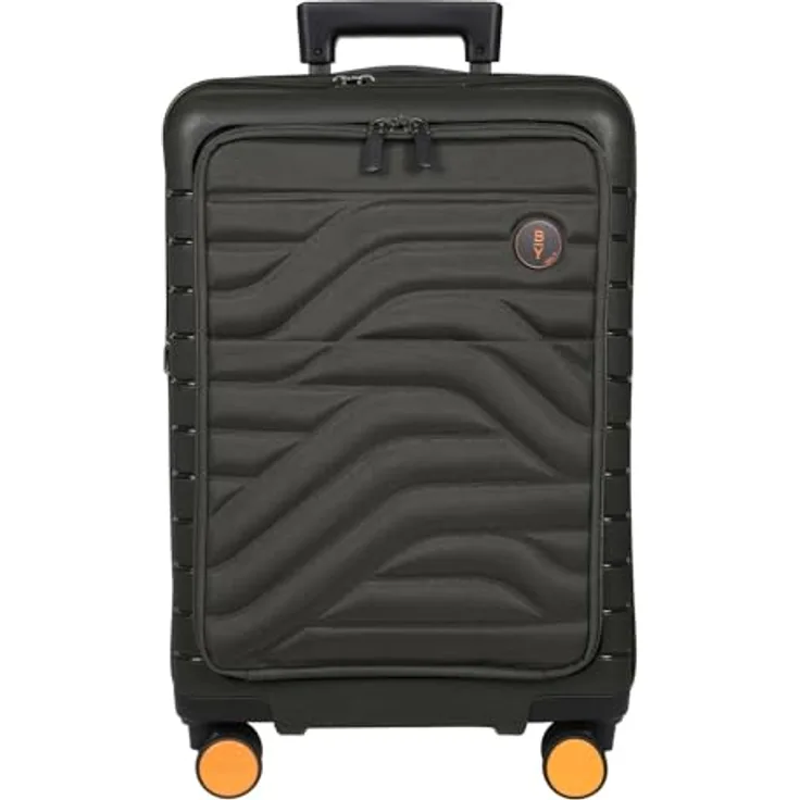 Bric's Ulisse Cabin Trolley Expandable 39 L, 37 x 55 x 24 cm, aus leichtem und widerstandsfähigem Material, Olive